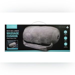 NWT NUVOMED NECK AND LUMBAR MASSAGE CUSHION